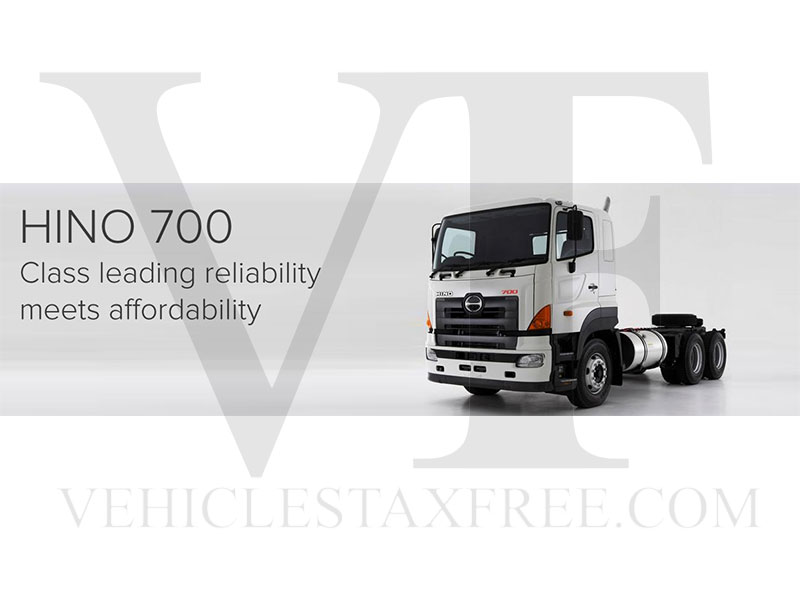 Gama Camiones HINO700 Series Toyota Vehicles Tax Free